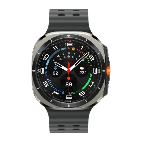 Умные часы Samsung Galaxy Watch Ultra 47мм, ремешок Marine (Titanium Silver, 2024)